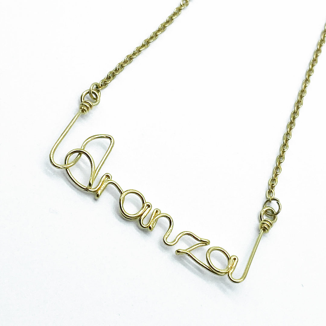 Collar de Alambre Moldeado a mano