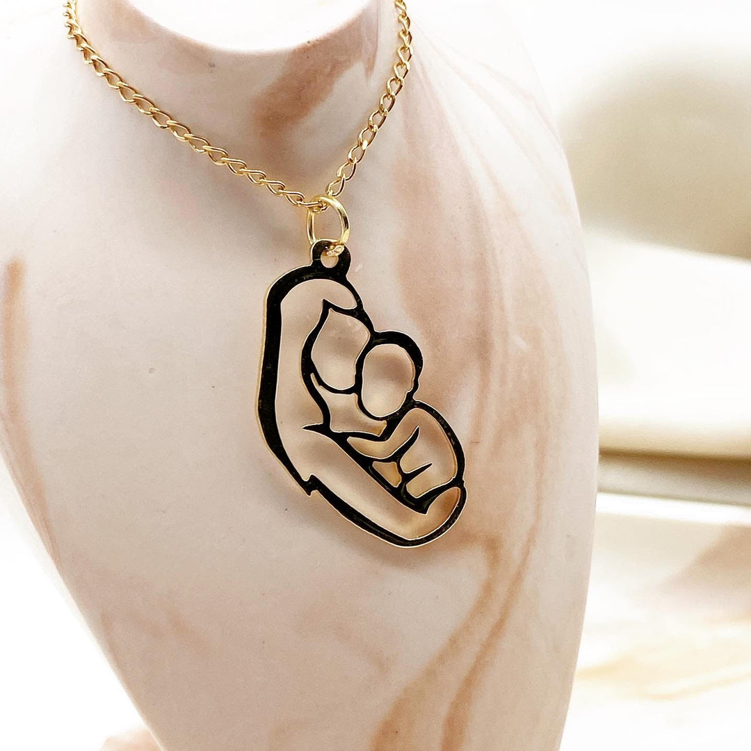Collar silueta Mamá y Bebé 5 «Colección Mamá»