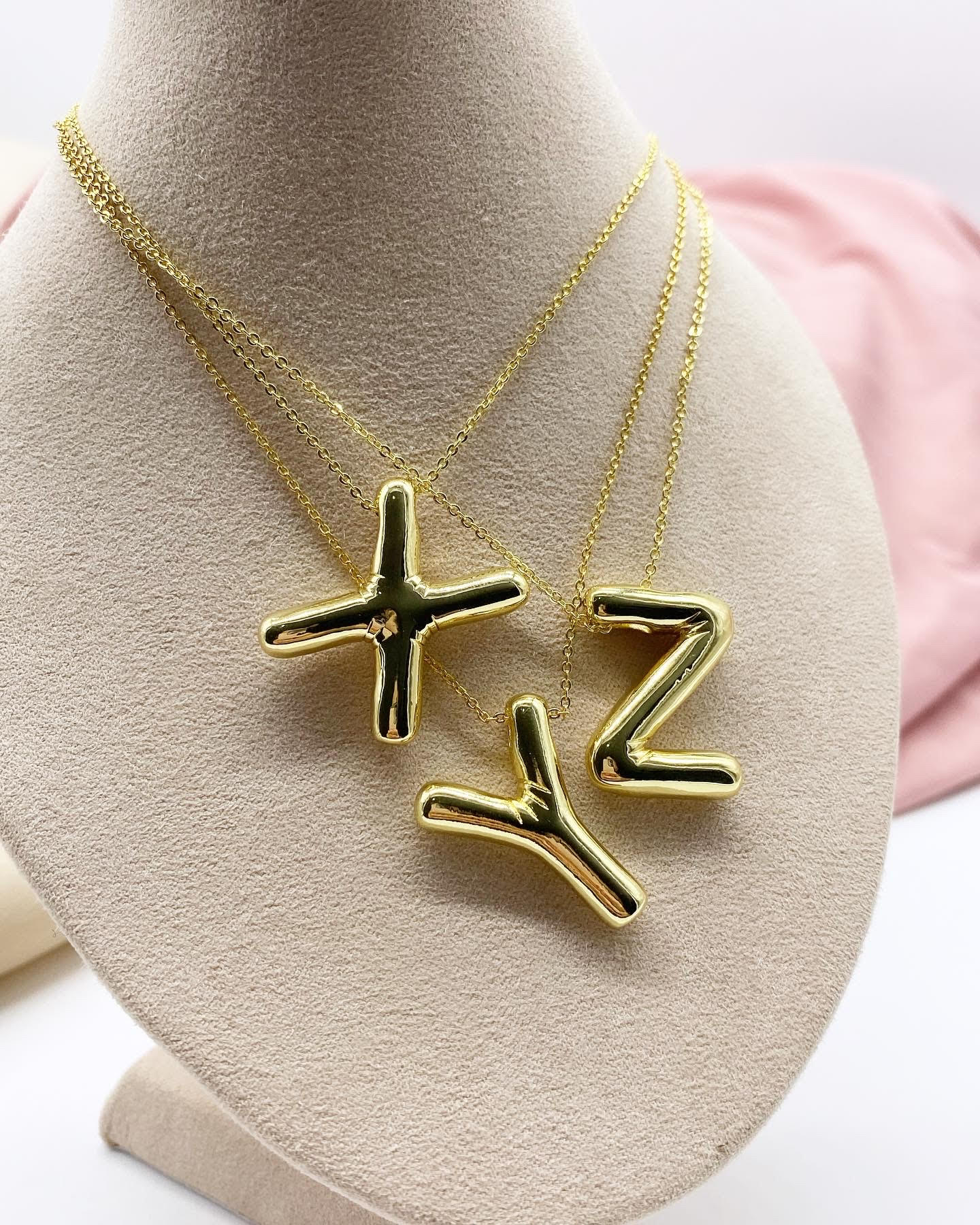 Balloon Initial Necklace