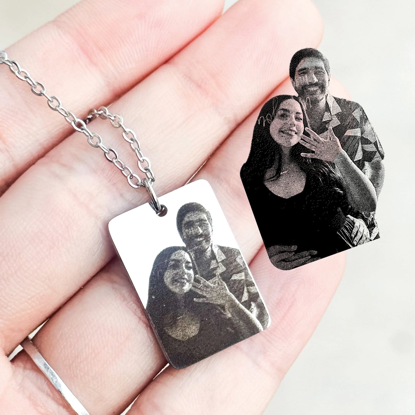 Dúo Collares Noni + Noni ★con tu foto grabada★