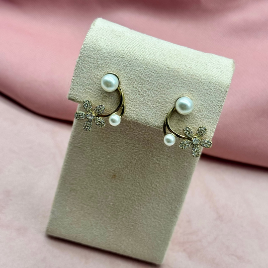 Aretes con flor