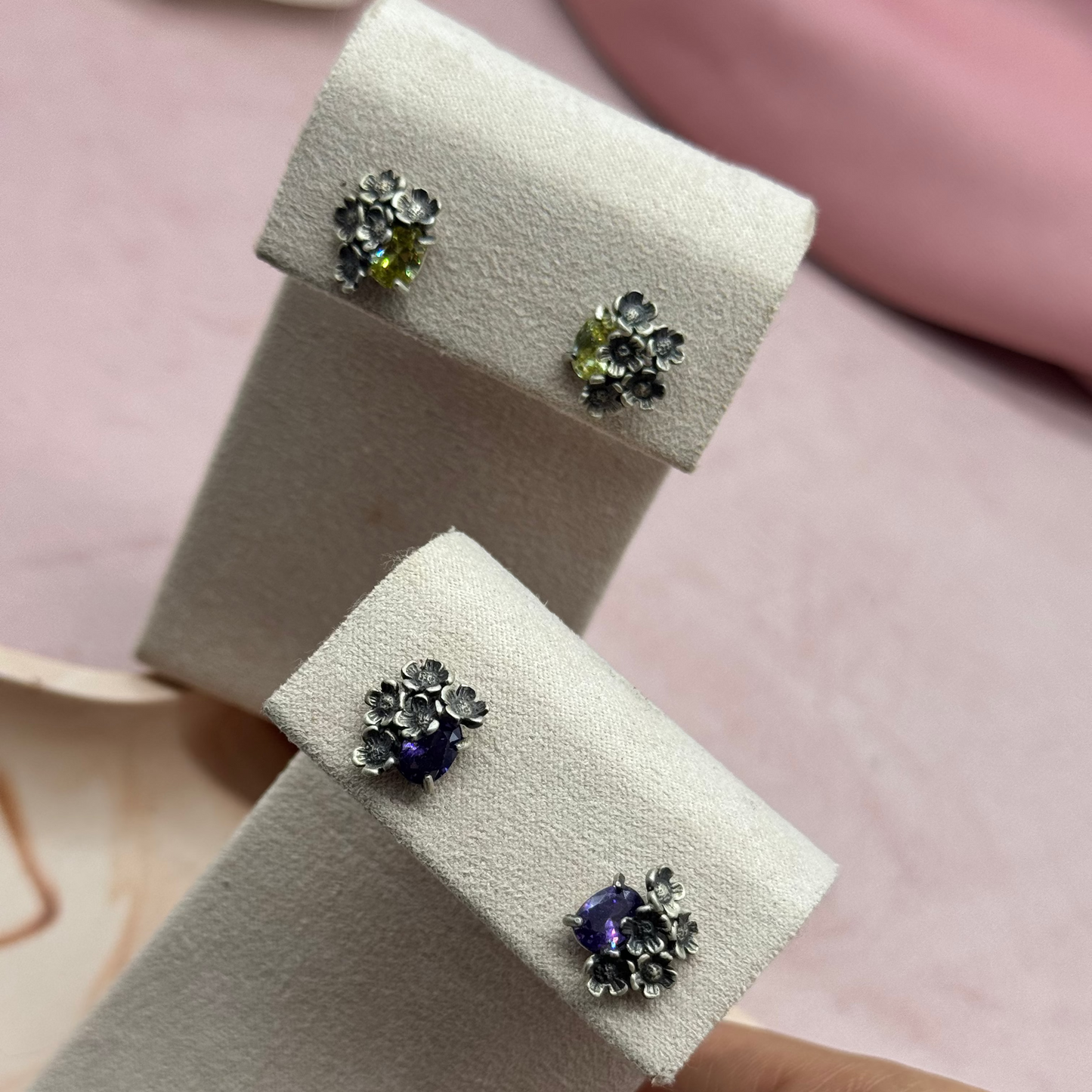 Aretes de flores