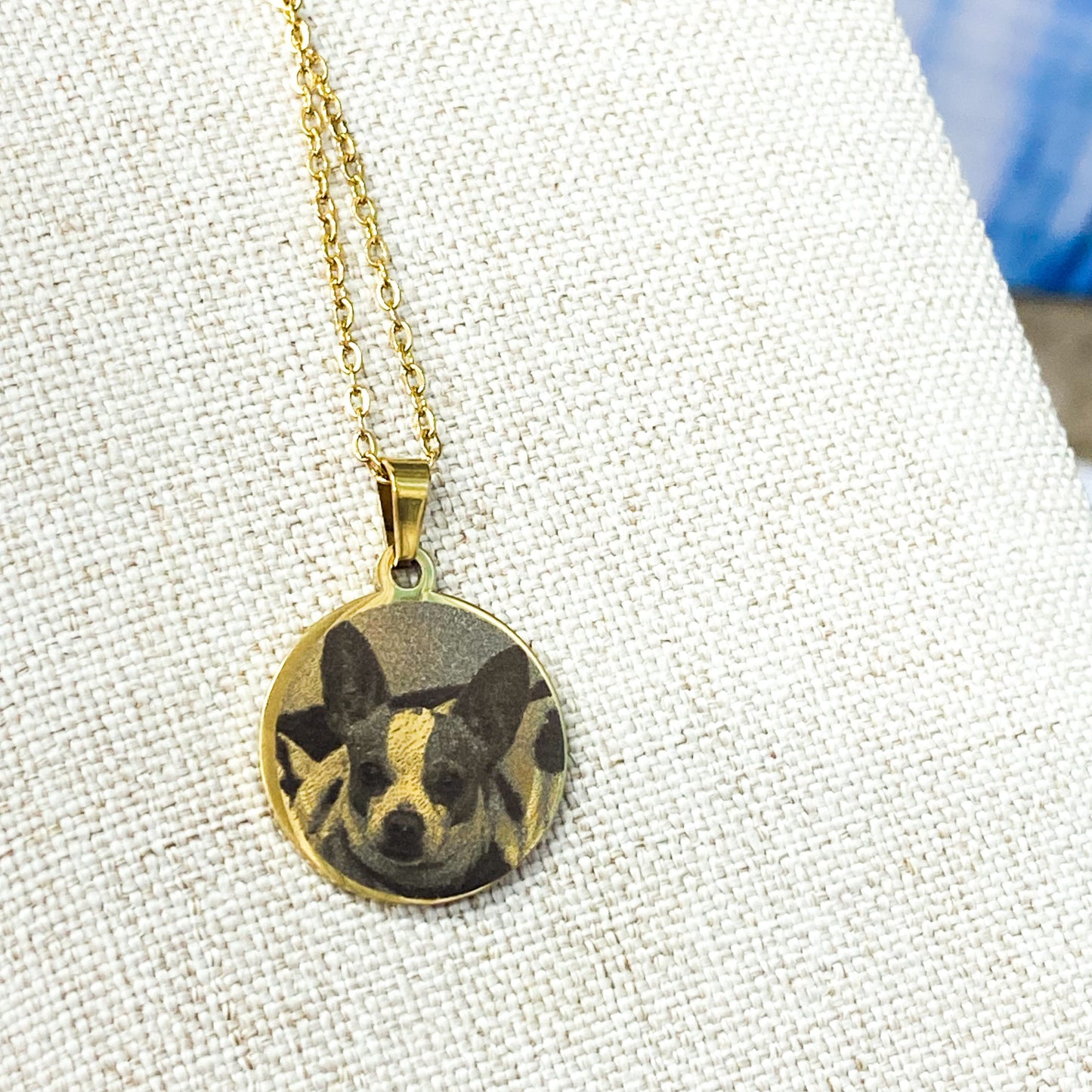 Collar Lila ★con tu foto grabada★