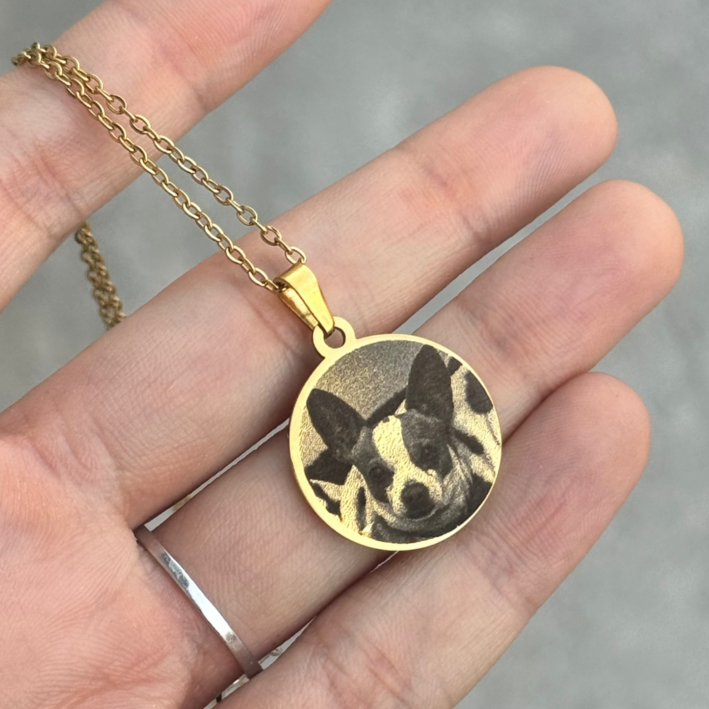 Collar Lila ★con tu foto grabada★