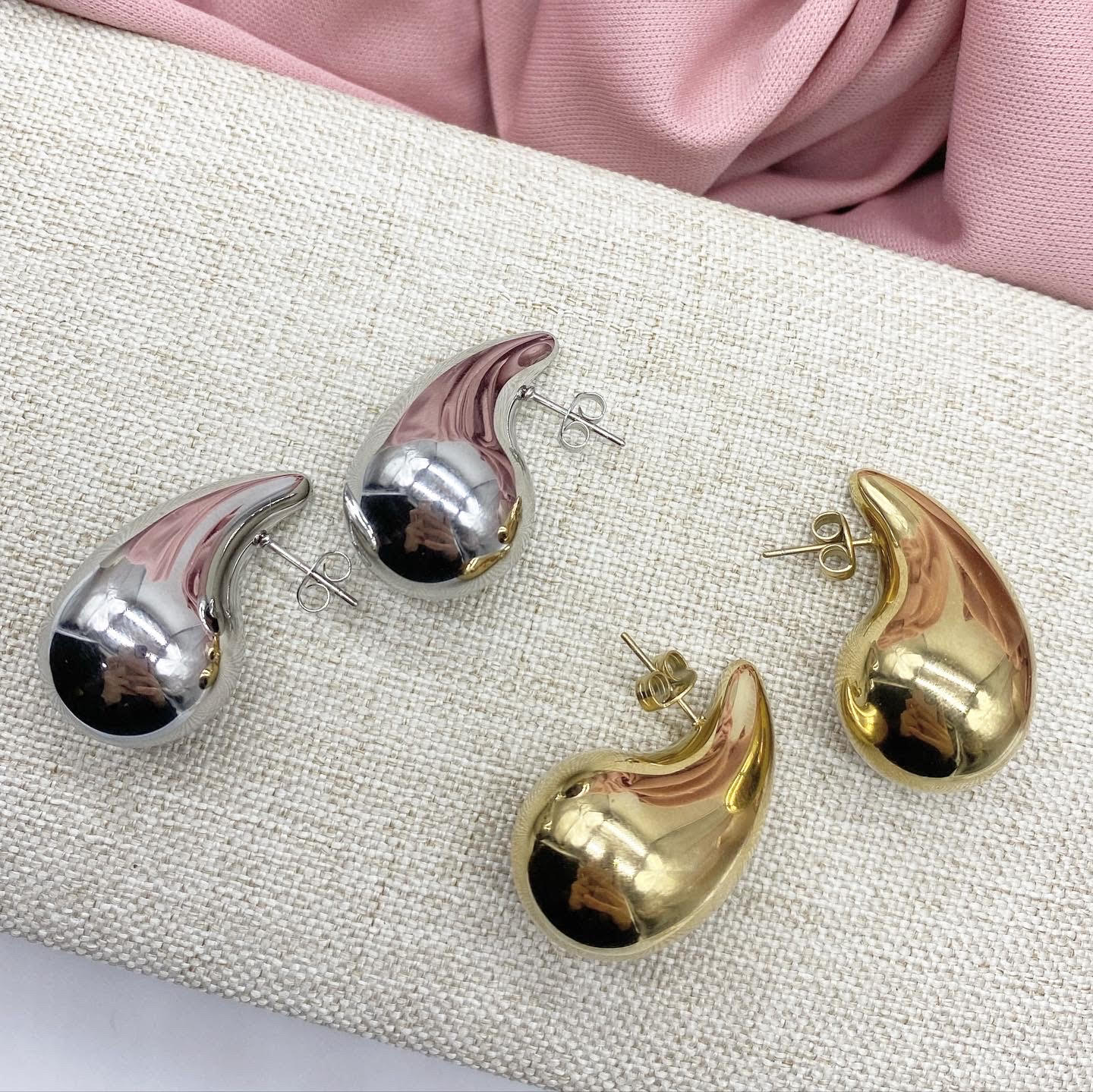 Aretes Gota (Bottega Dupes)