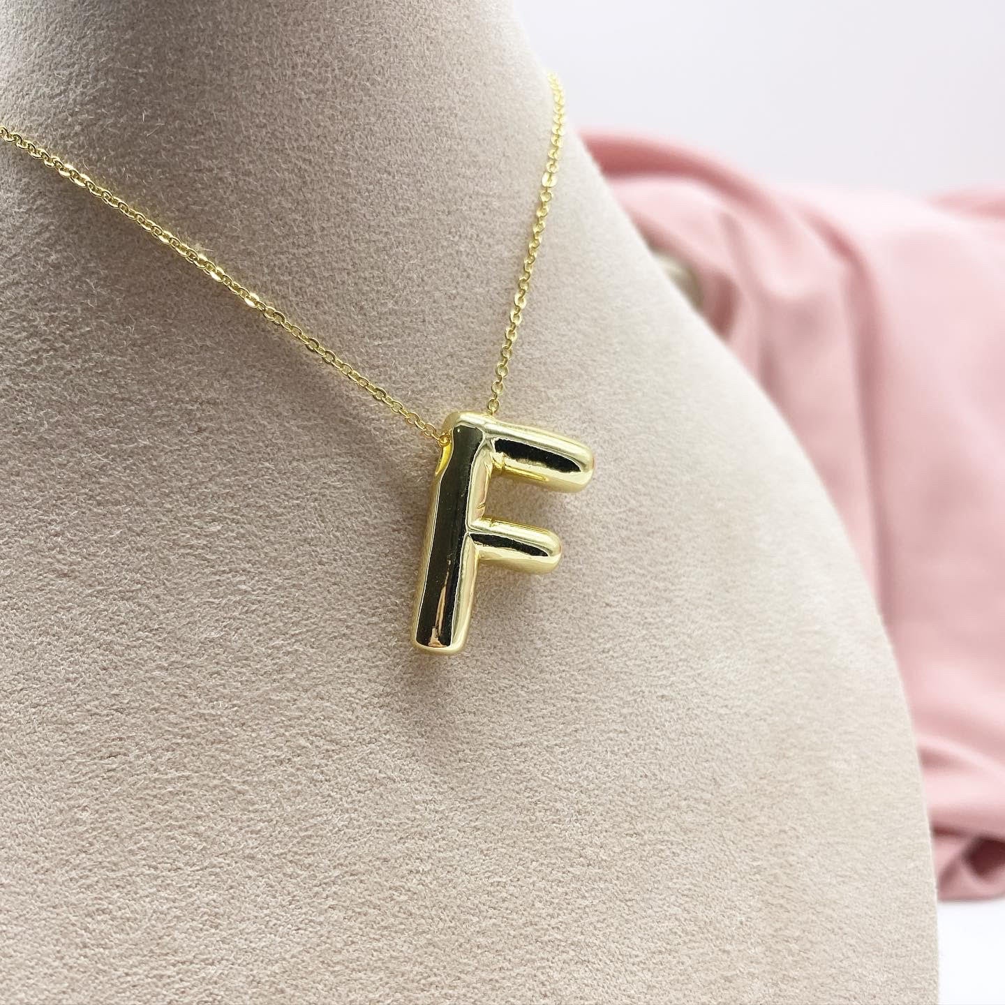 Balloon Initial Necklace