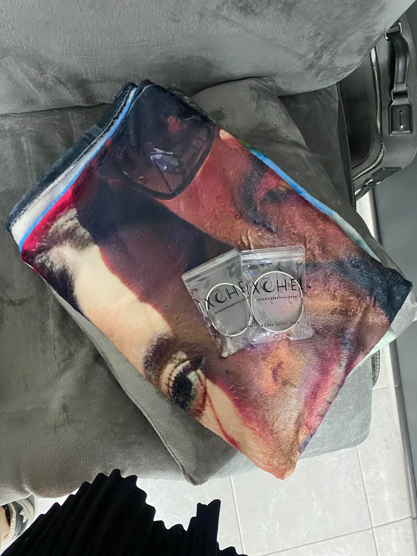 ★Paquete Promo★ Frazada con foto + par de pulseras Ixchel