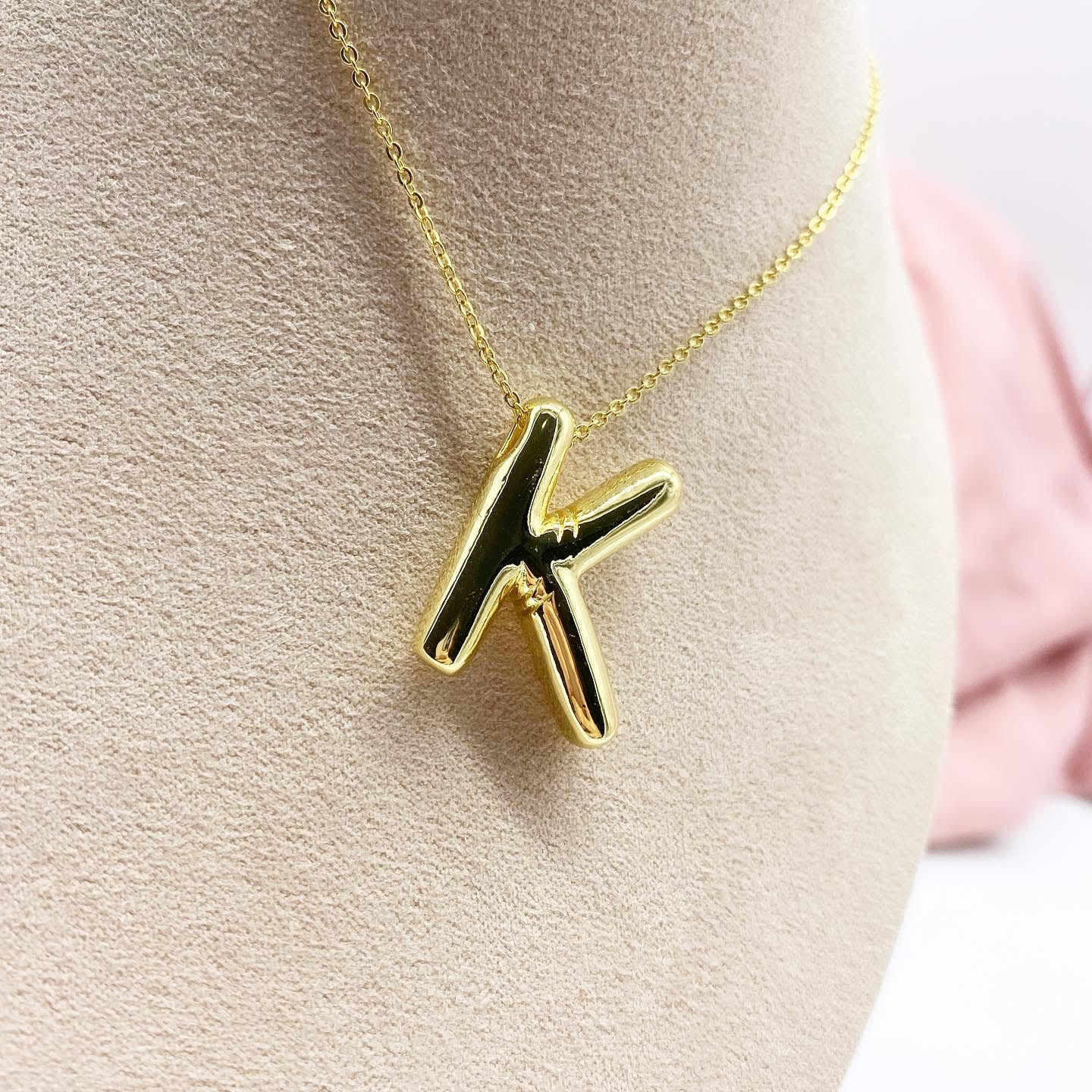 Balloon Initial Necklace
