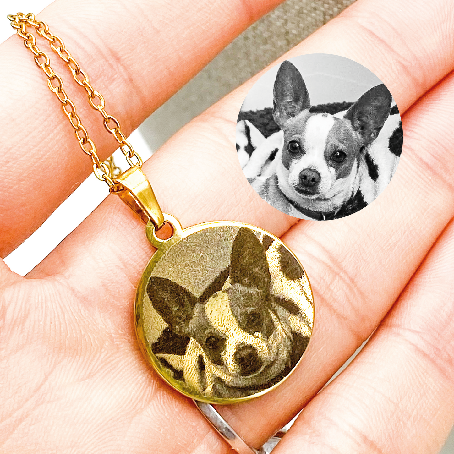 Collar Lila ★con tu foto grabada★