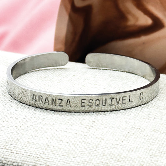 PULSERA DE ACERO INOXIDABLE PERSONALIZADA
