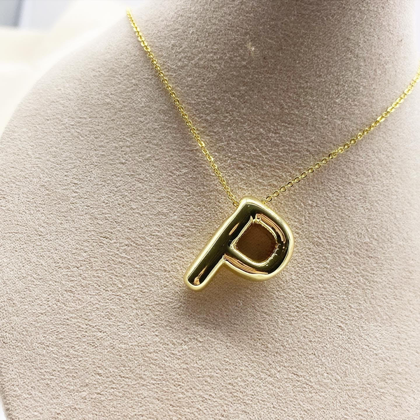 Balloon Initial Necklace