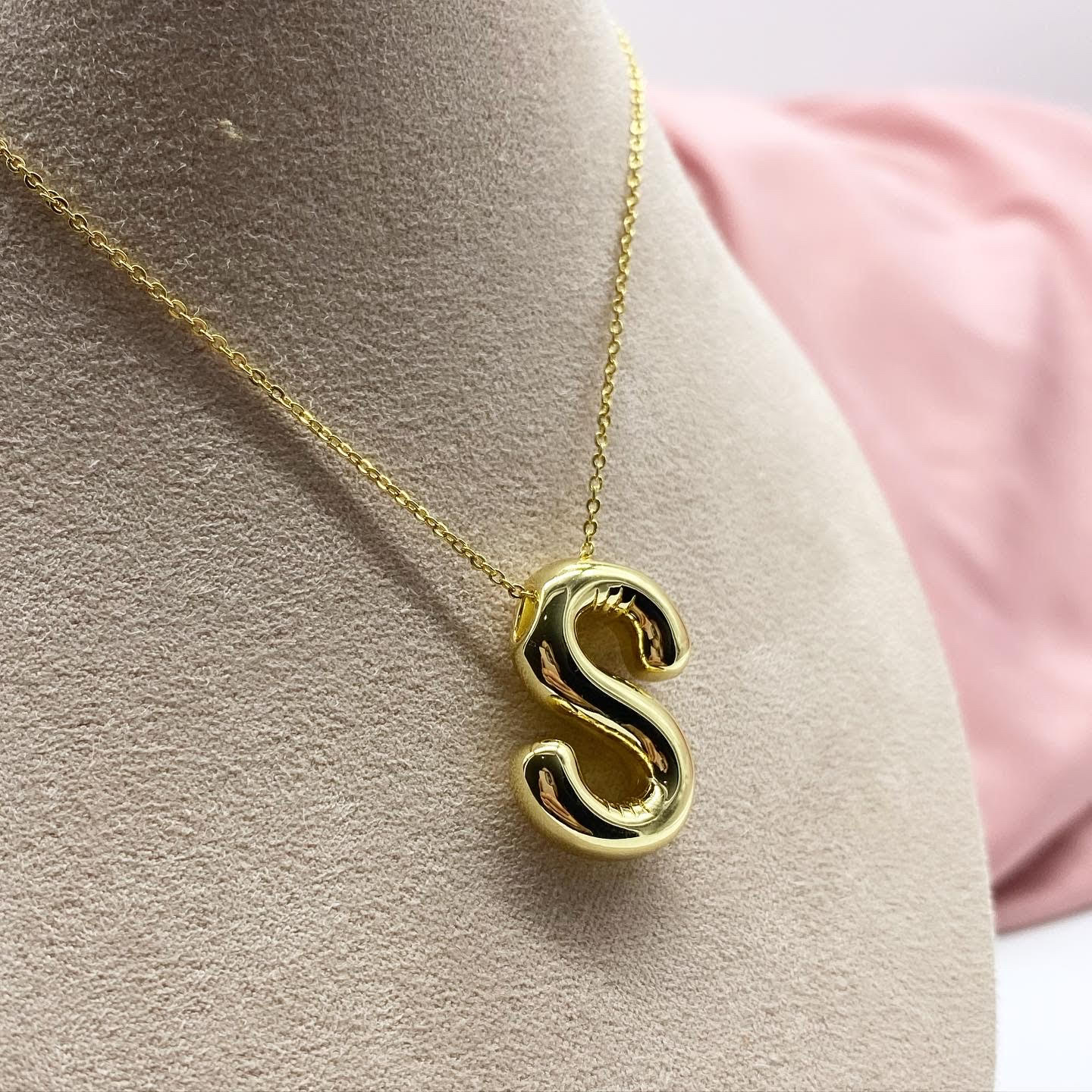 Balloon Initial Necklace