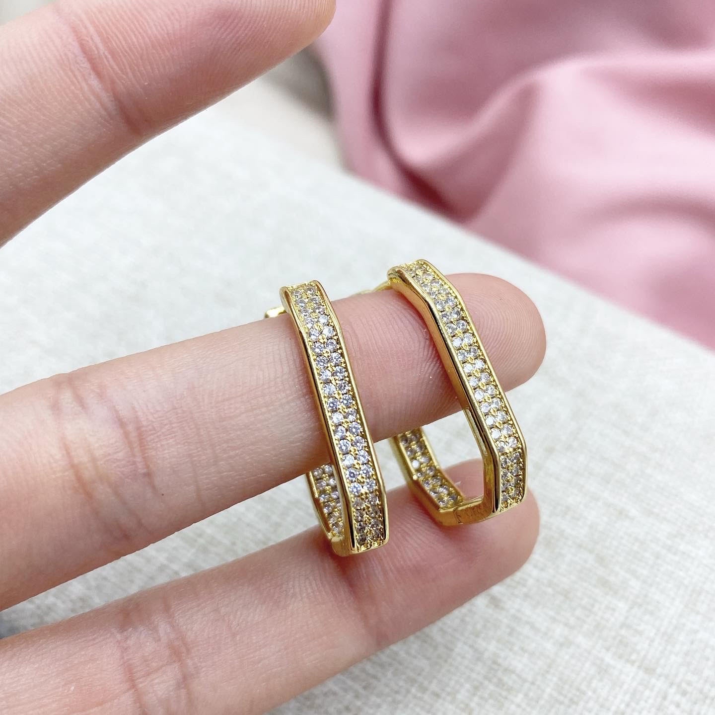 Aretes Swinnie (Swarovski Dupes)