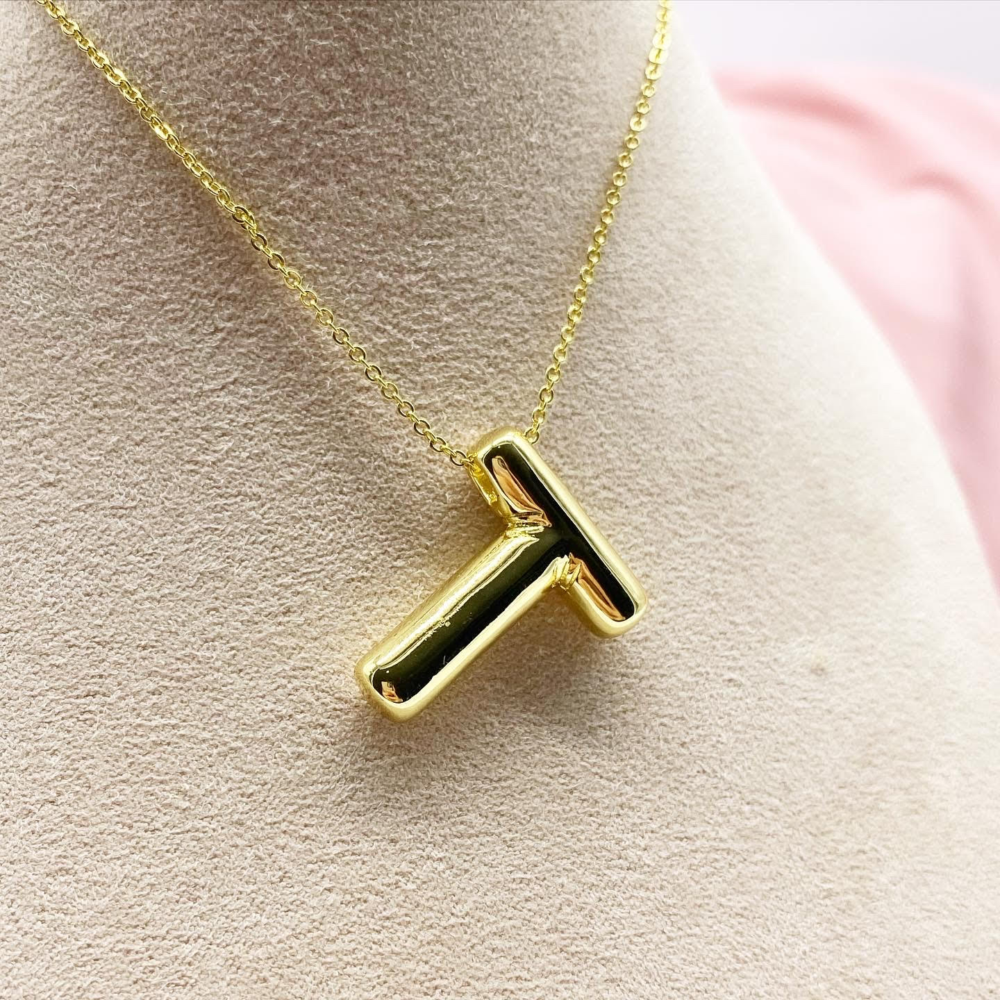 Balloon Initial Necklace