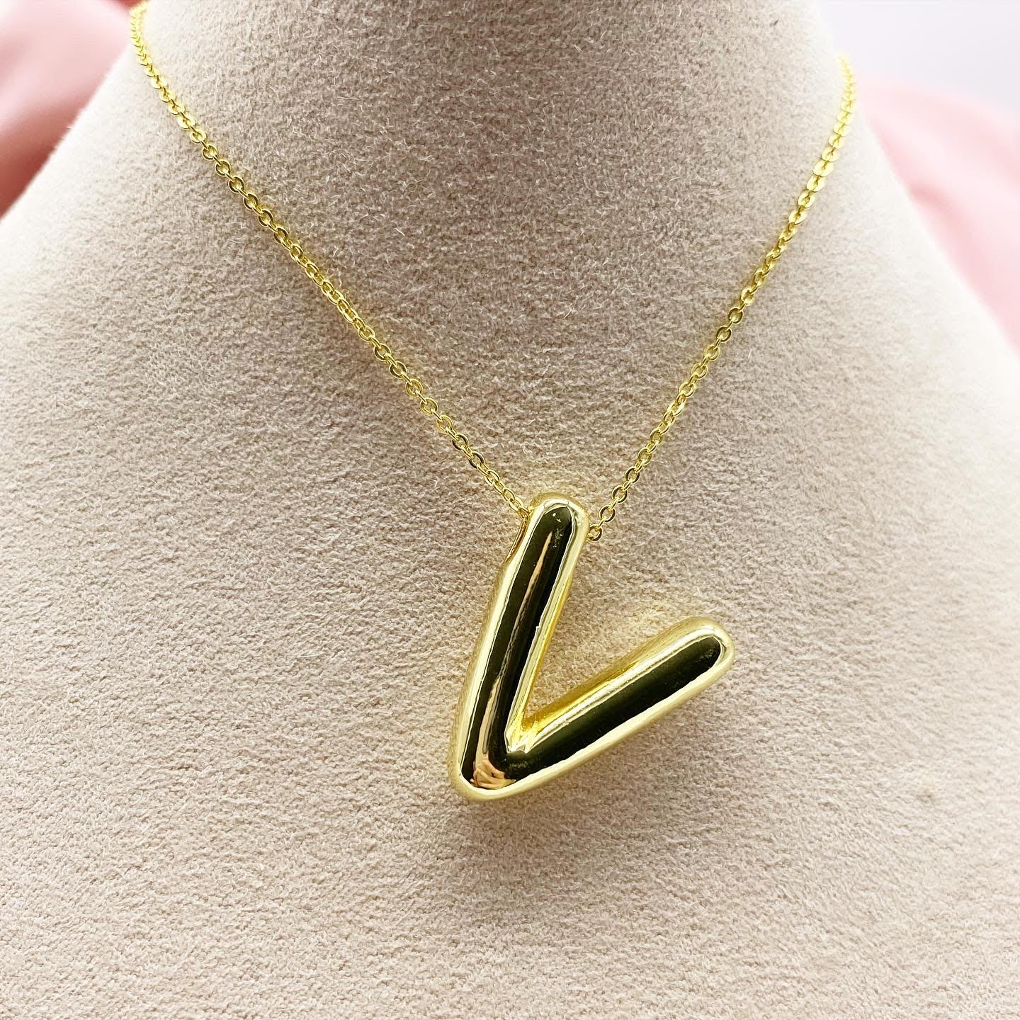 Balloon Initial Necklace