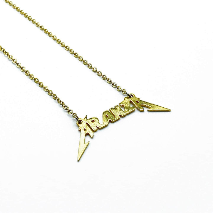 Metallica Name Necklace