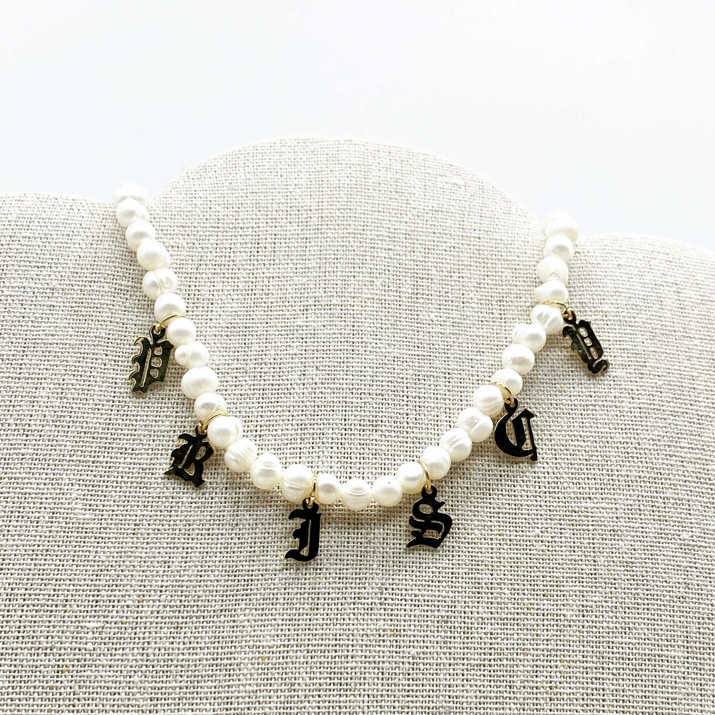 COLLAR DE PERLAS PERSONALIZADO CON NOMBRE