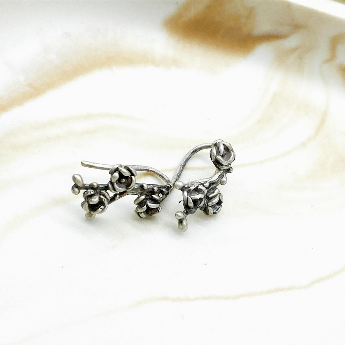 Aretes flores del campo
