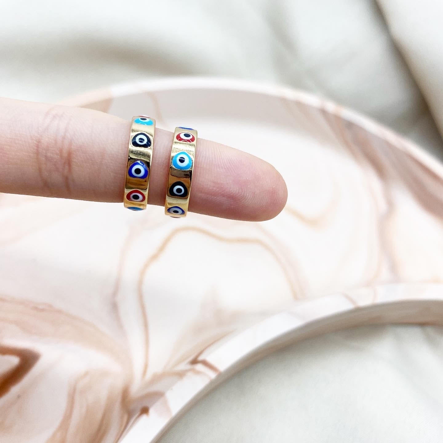 Heart Turkish Eye Huggies