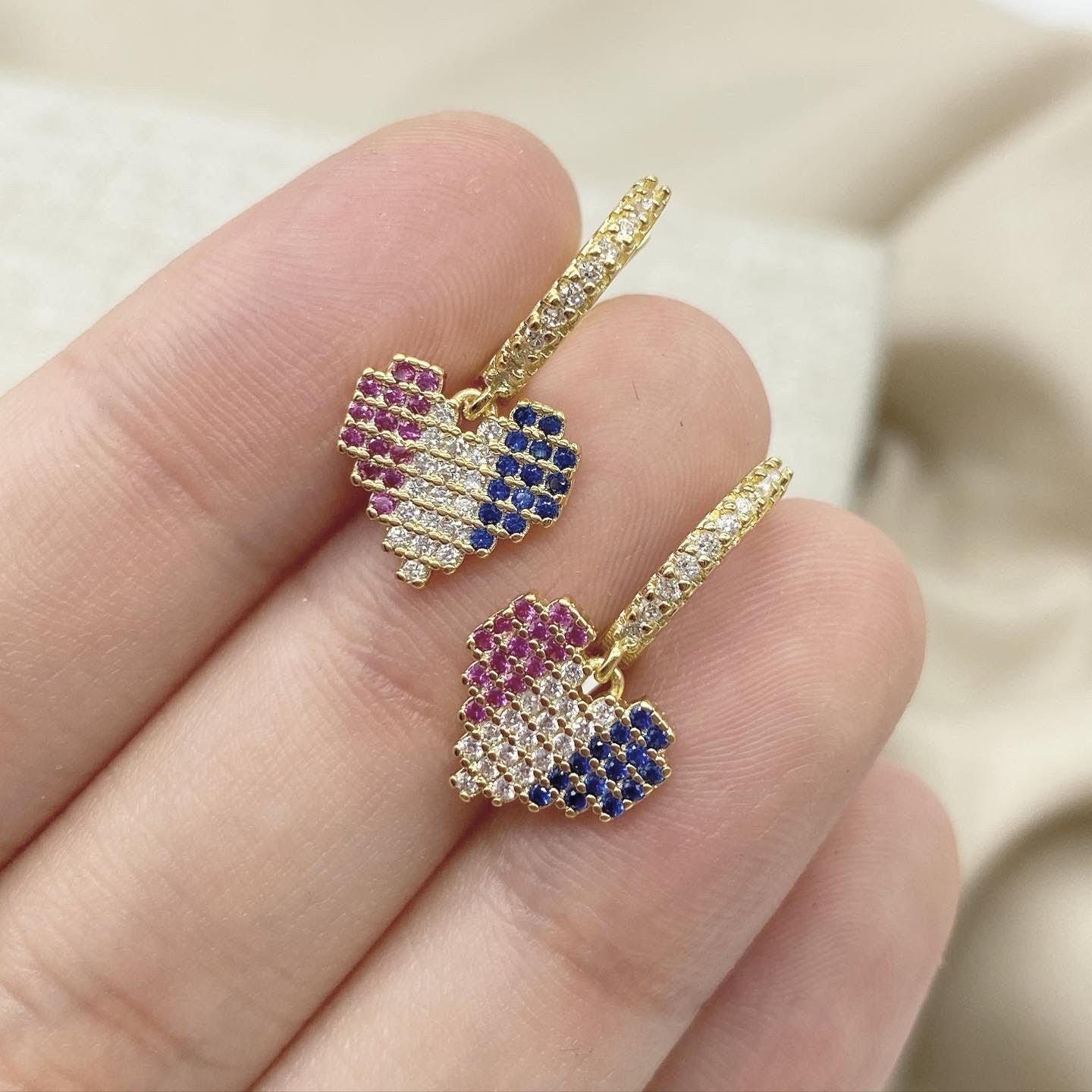 Arracadas de corazón
