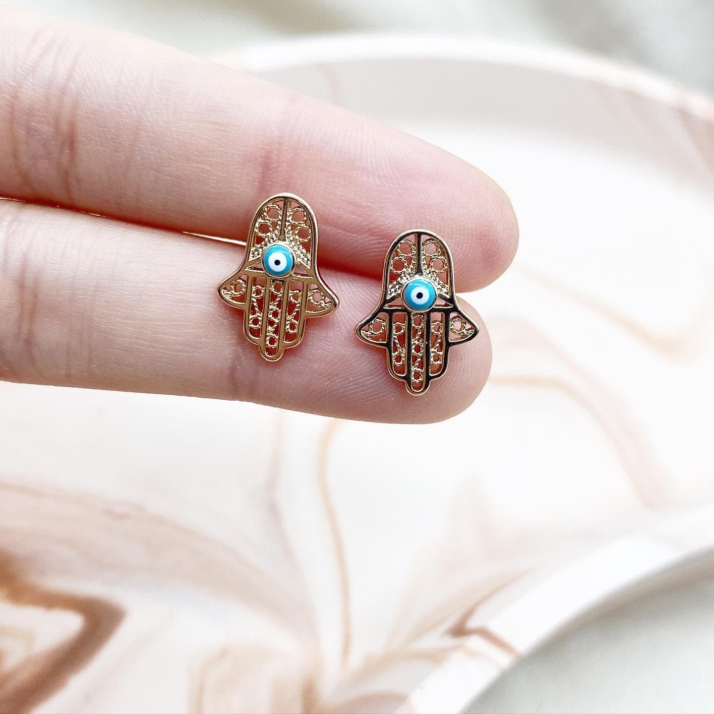 Aretes Mano de Fátima
